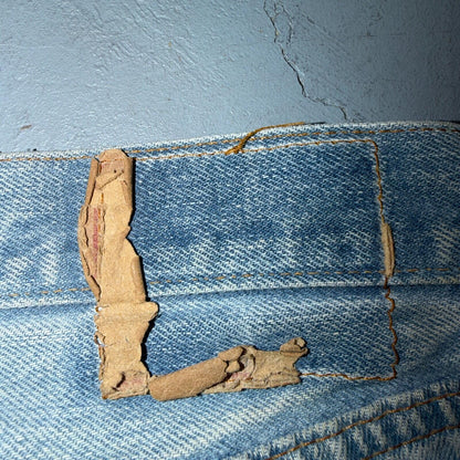 Levis 501 Vintage 80s Redline Selvedge USA XX Jeans Light Wash 38x40 Act 36x36