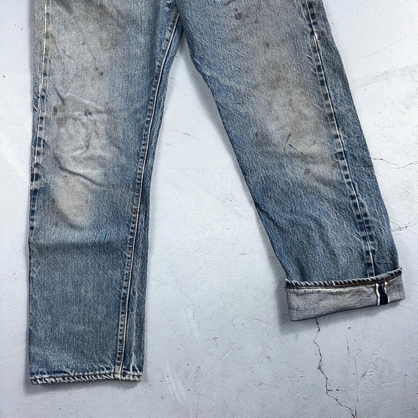 Levis 501 Vintage 80s Redline Selvedge USA XX Jeans Light Wash 32x31 Act 29x27