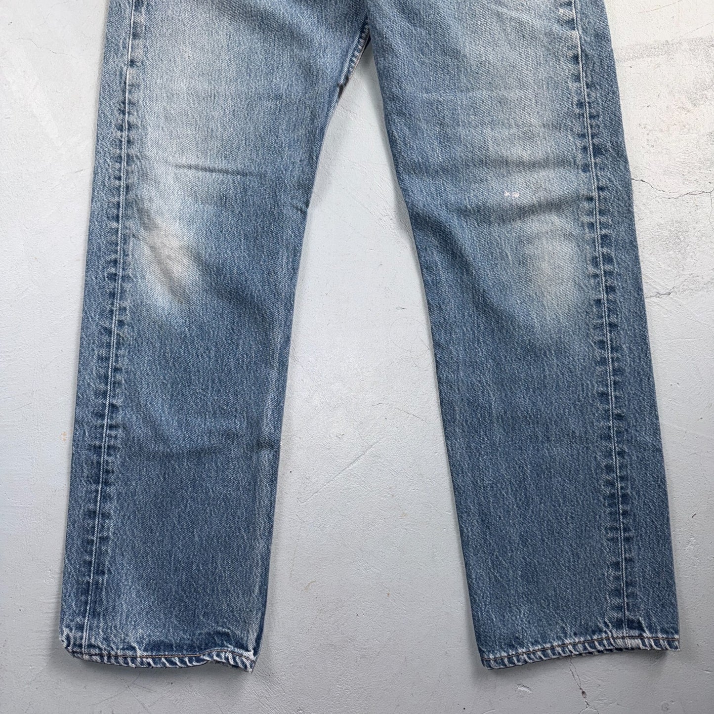 Levis 501 Vintage 90s USA XX Straight Leg Jeans Blue Light Wash 34x33 Act 31x29