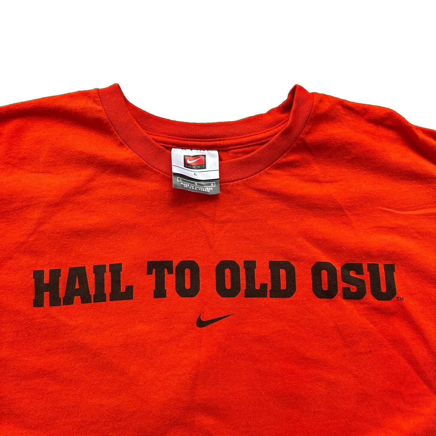 OSU Nike Center Swoosh Hail To Old Beavers Vintage T Shirt Y2K Portland Oregon