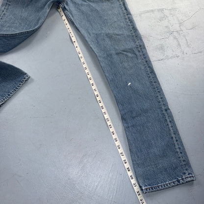 Levis 501 Vintage 90s Y2K XX Straight Leg Jeans Blue Light Wash 30x34 Act 28x32