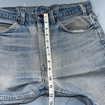 Levis 517 Vintage 80s USA Orange Tab Bootcut Flare Blue Worn Jeans Act 32x27