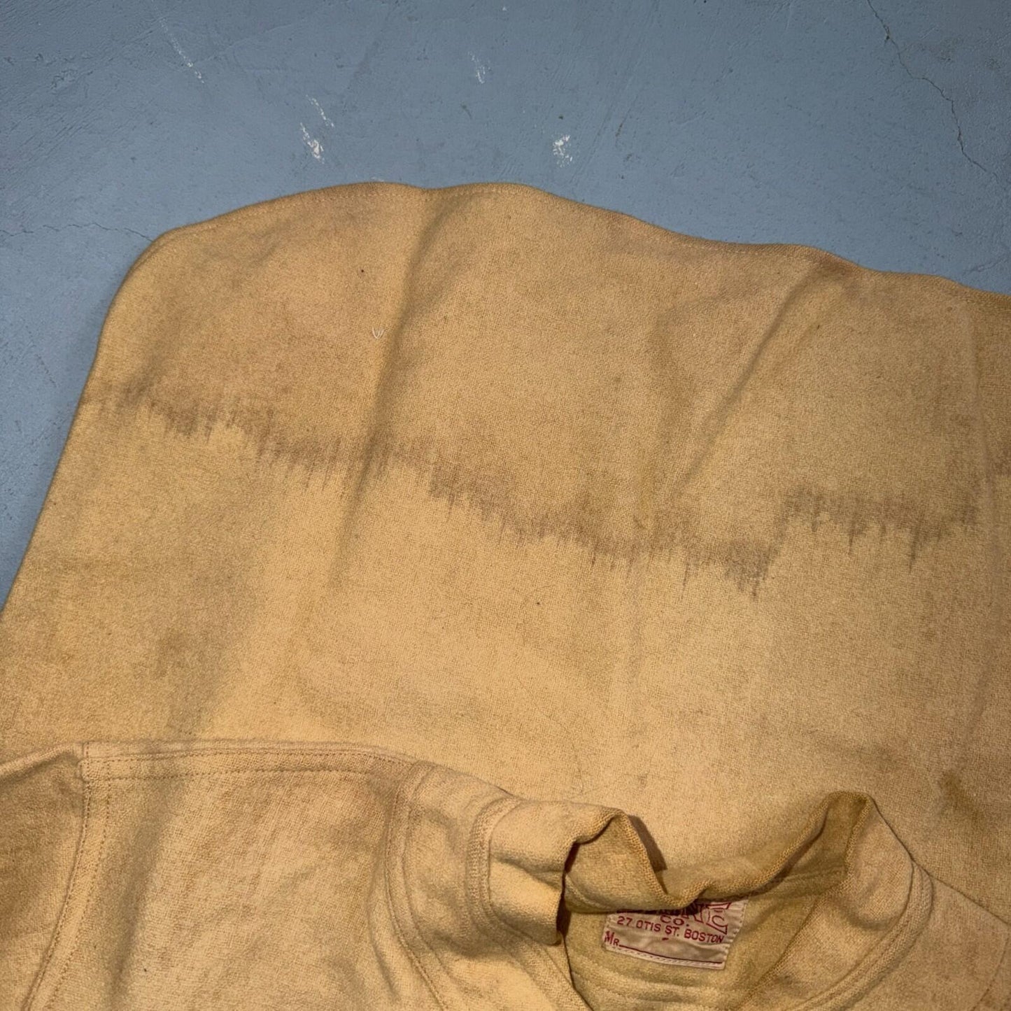 1920s St Marks W Brine Sun Collar Wool Baseball Jersey Antique 20s 30s Sports