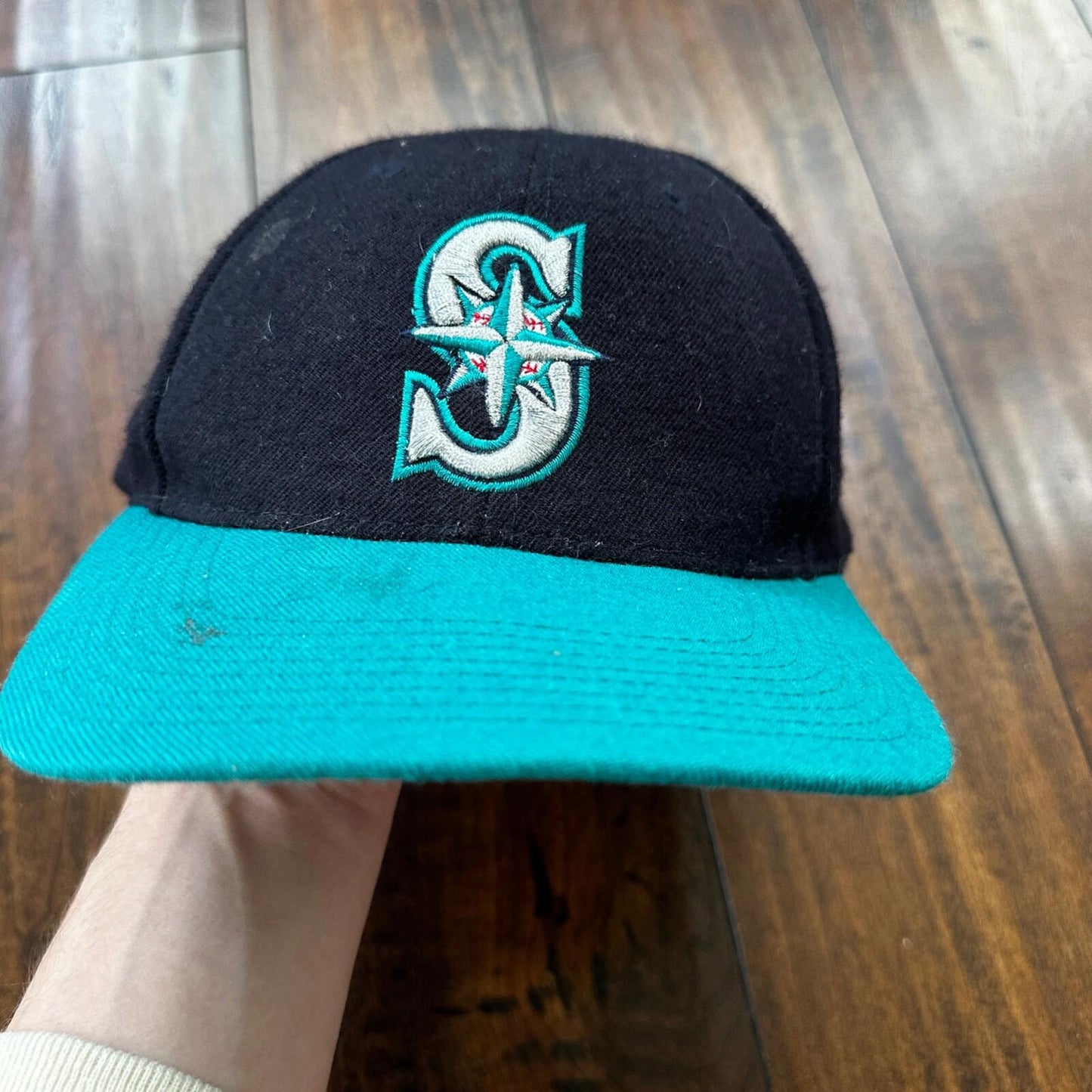 Nike Seattle Mariners VTG Hat Cap Snapback Y2K Team Wool