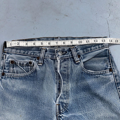 Levis 501 Vintage 80s Redline Selvedge USA XX Jeans Light Wash 29x38 Act 27x33