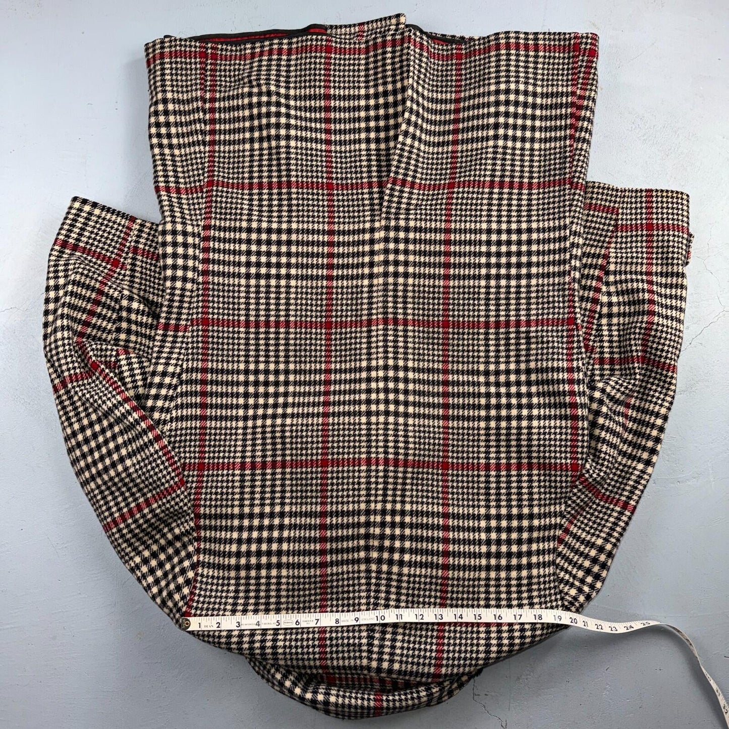 VTG Pendleton Jacket Black Plaid Wool USA Double Breast Chore Car Coat 60s 1960s