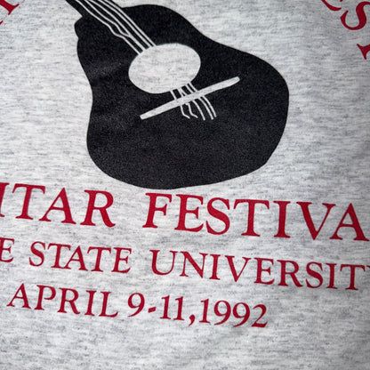 Guitar Festival Acoustic 90s VTG T Shirt 1992 Hanes Graphic Music Band Country