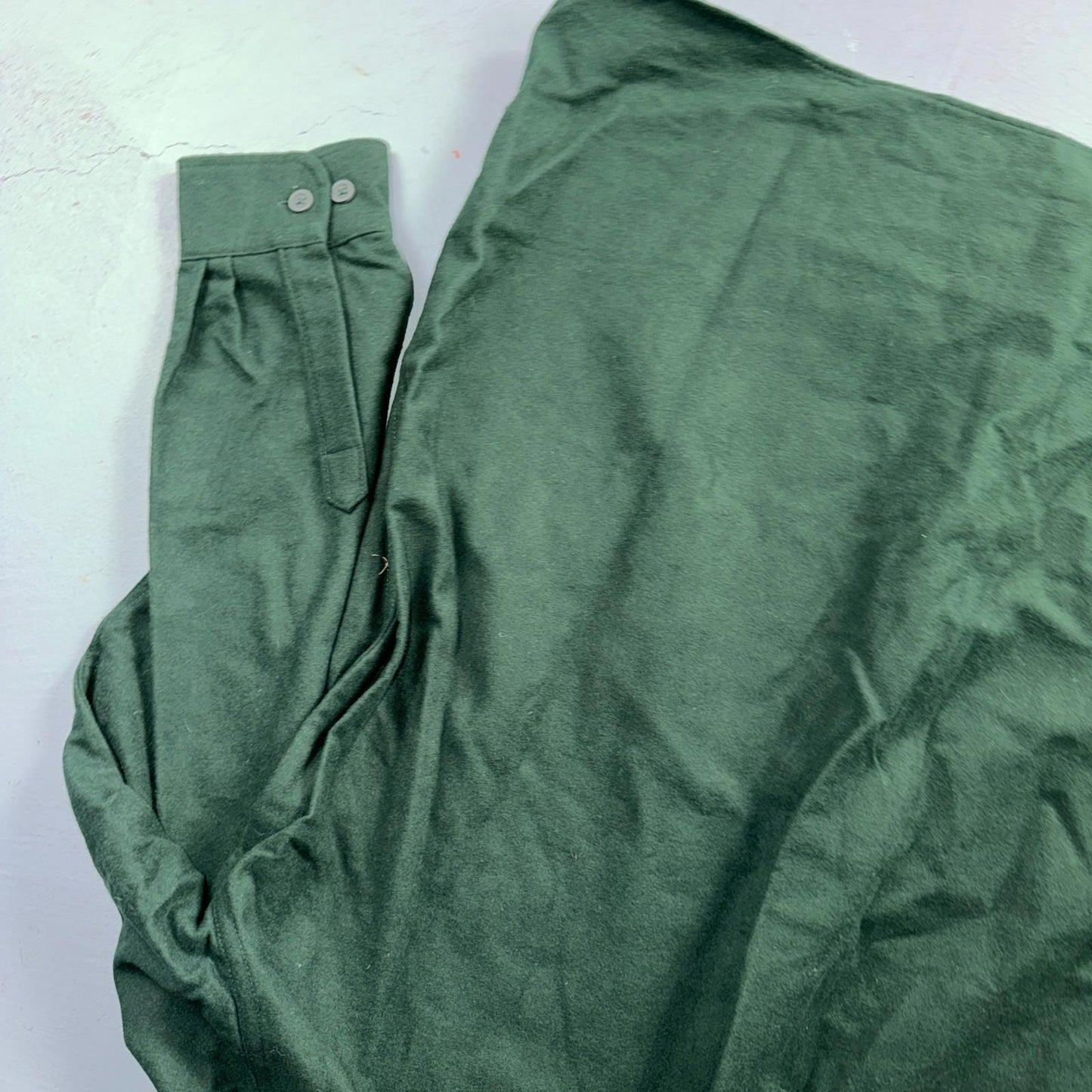 LL Bean VTG Mens XL Chamois Cloth Green Shirt Soft Cozy Flannel Cotton 90s