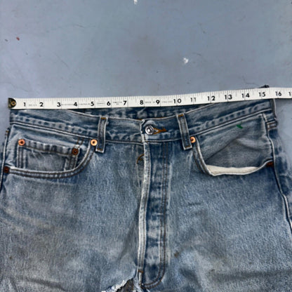 Levis 501 Vintage Y2K XX Straight Leg Jeans 33x36 Light Wash 2000s Act 31x31