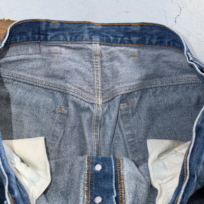 Levis 501 Vintage 80s USA XX Straight Leg Jeans Blue Light Wash 42x34 Act 38x29