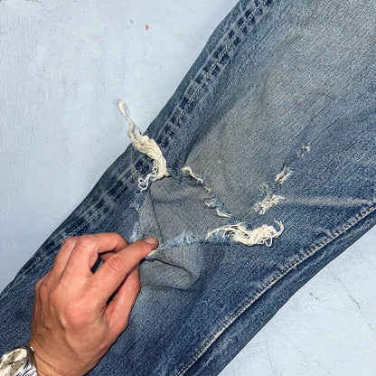 Levis 501 XX Big E Vintage 40s Redline Selvedge USA XX 1940s 50s Jeans 27x27