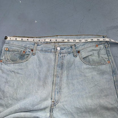 Levis 501 Vintage Y2K 90s XX Straight Leg Jeans Blue Light Wash 36x36 Act 35x32