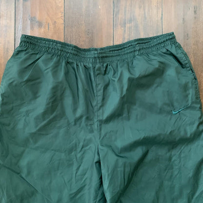 Vintage Nike Warm Up Track Soccer Pants Basic XL Green 90s Essential 80s Jogger
