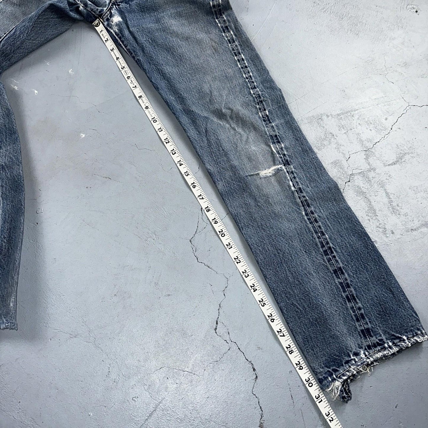 Levis 501 Big E Vintage 60s Redline Selvedge USA XX 1960s Jeans 66 Act 26x31