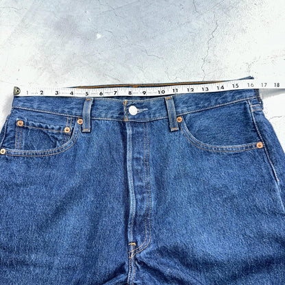 Levis 501 Vintage Y2K 90s XX Straight Leg Jeans Blue Dark Wash 34x34 Act 32x33