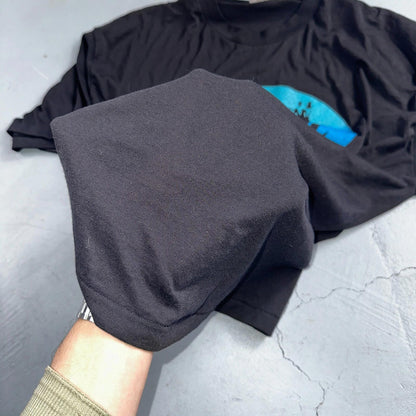 Oregon Coast Hanes 90s VTG T Shirt Seaside Ocean Fun Single Stitch 1990s Black
