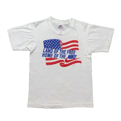 Vintage Nike T Shirt USA Flag Capital Challenge Rare Home The Free Rap Music 90s