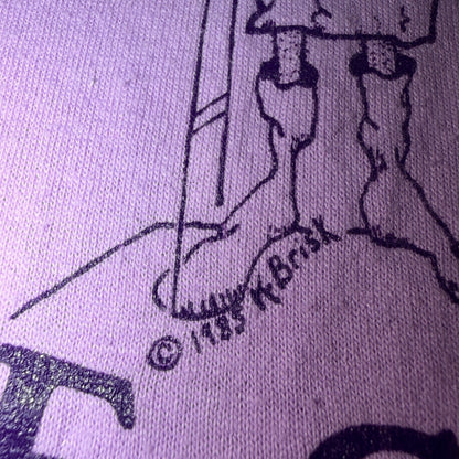 Tree Grader 80s VTG T Shirt USA Purple USDA Certified Cowboy Rockabilly Farmer