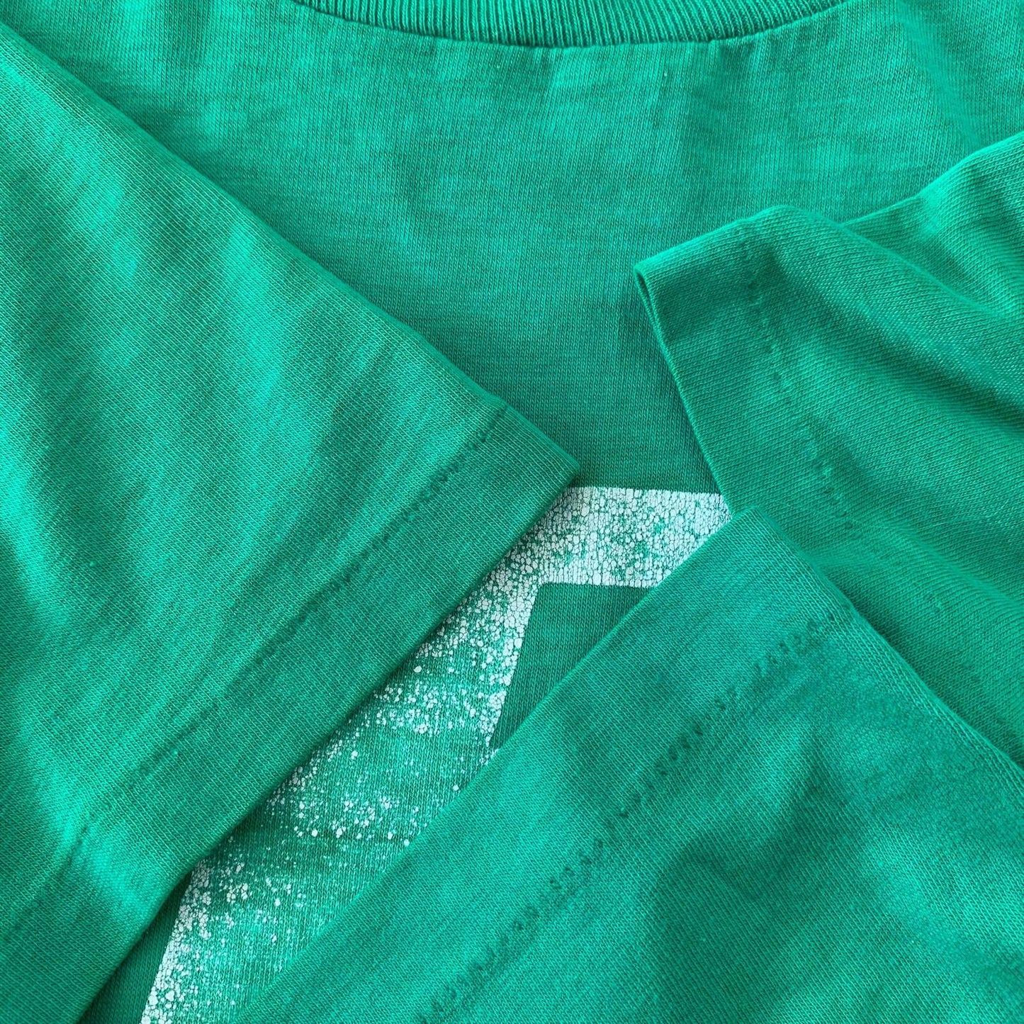 Nike Family Fitness Center FFC Vintage T Shirt 80s Single Stitch Green Sports
