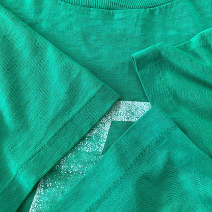 Nike Family Fitness Center FFC Vintage T Shirt 80s Single Stitch Green Sports