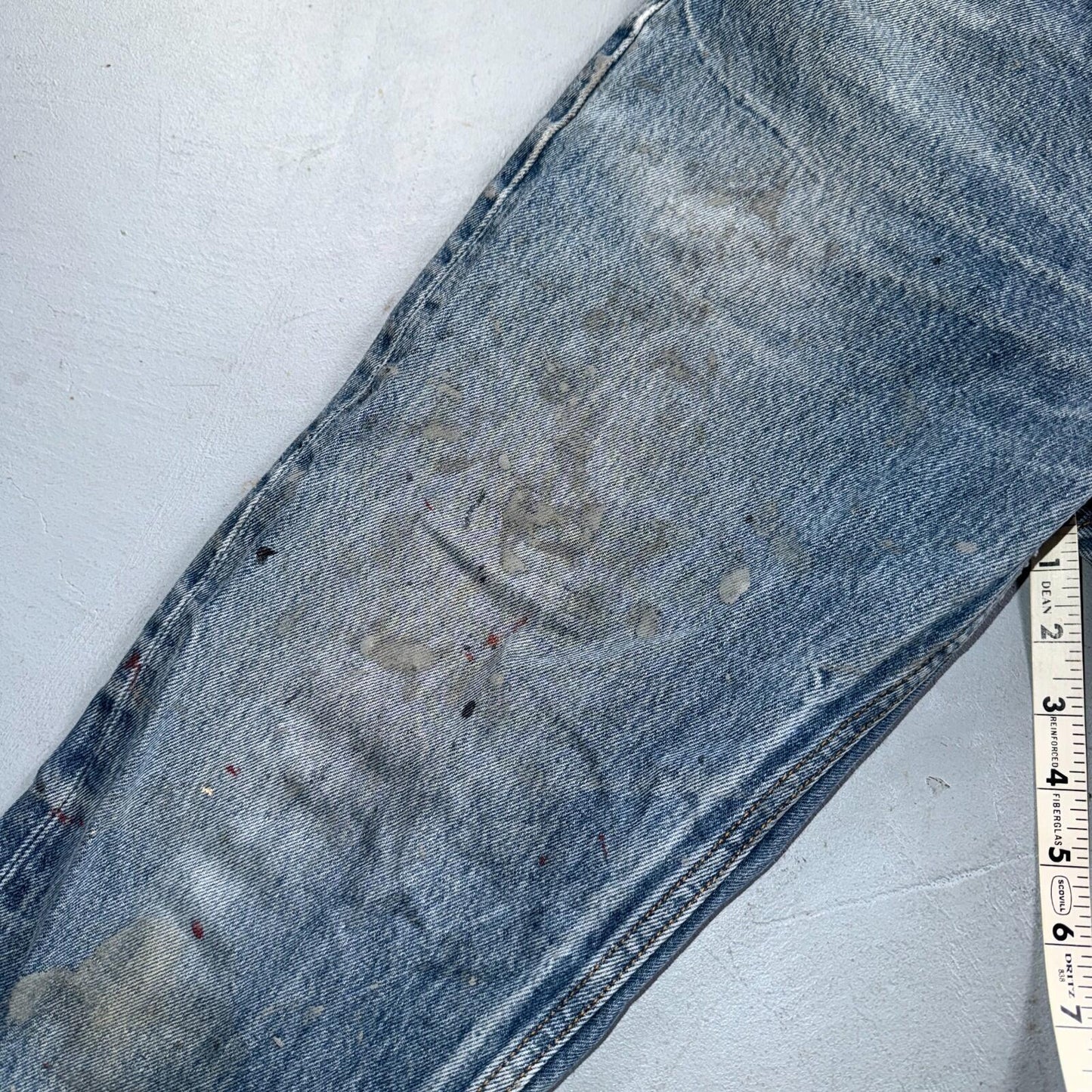 Levis 501 Vintage Y2K Mexico Straight Leg Jeans 35x34 90s Light Wash Act 32x29