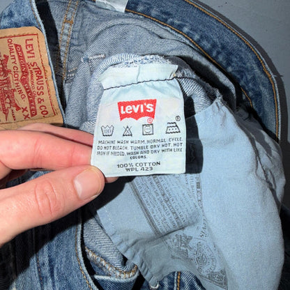 Levis 501 Vintage Y2K XX Straight Leg Jeans Blue Light Wash 36x30 Act 34x28