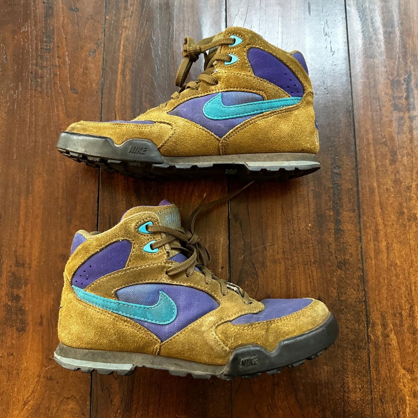 Vtg 90s Nike Caldera Plus Hiking Boots Womens Sz 7.5 Camp Trail Walking Travel