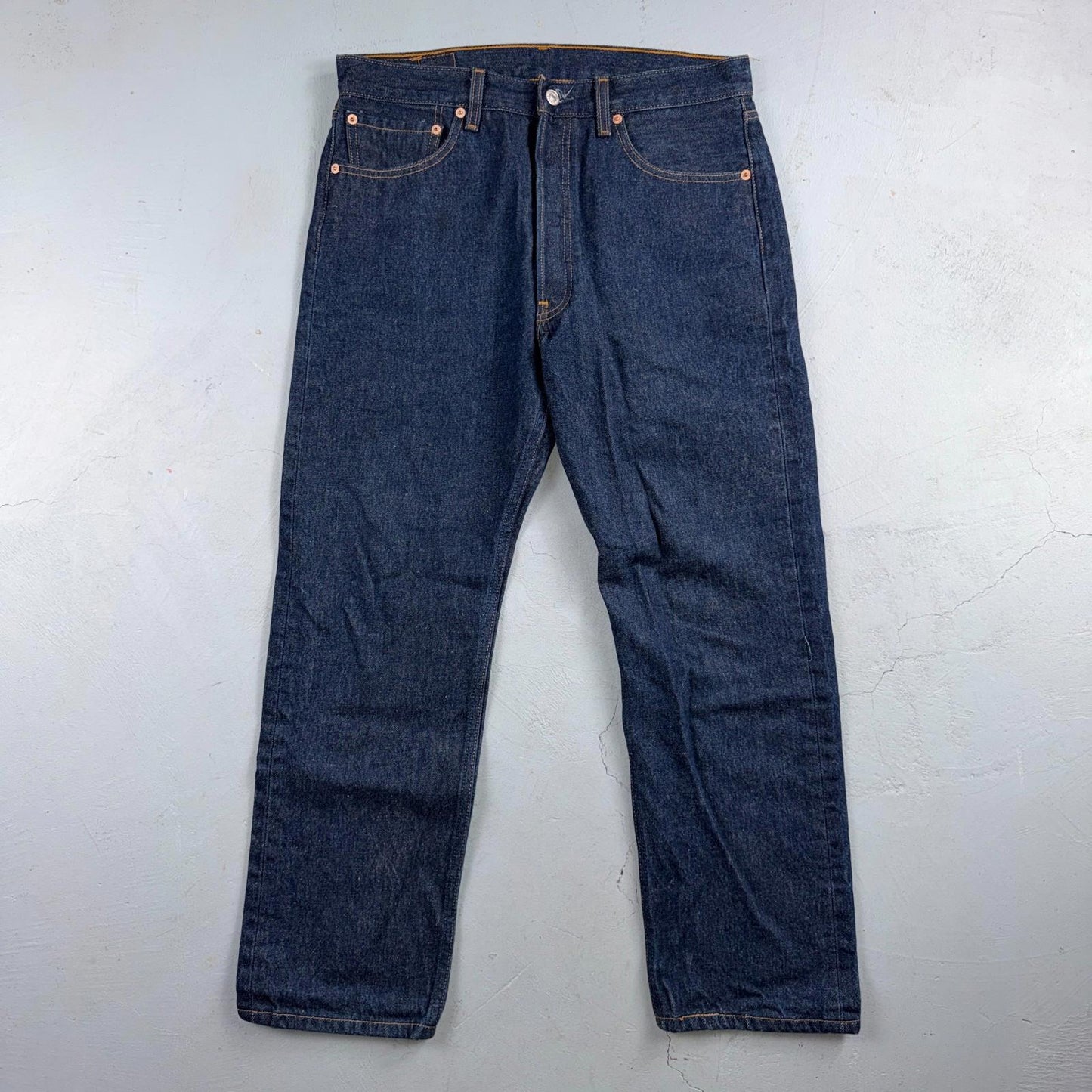 Levis 501 Vintage Y2K 90s XX Straight Leg Jeans Blue Dark Wash 33x30 Act 32x27