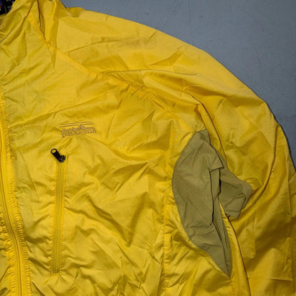 Patagonia Womens Jacket Yellow Medium Velocity Shell Windbreaker 90s VTG Hiking