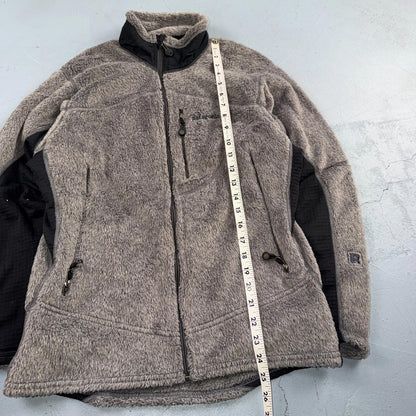 VTG Patagonia R1/R2 Regulator Polartek Deep Pile Fleece Grey Black Jacket USA S
