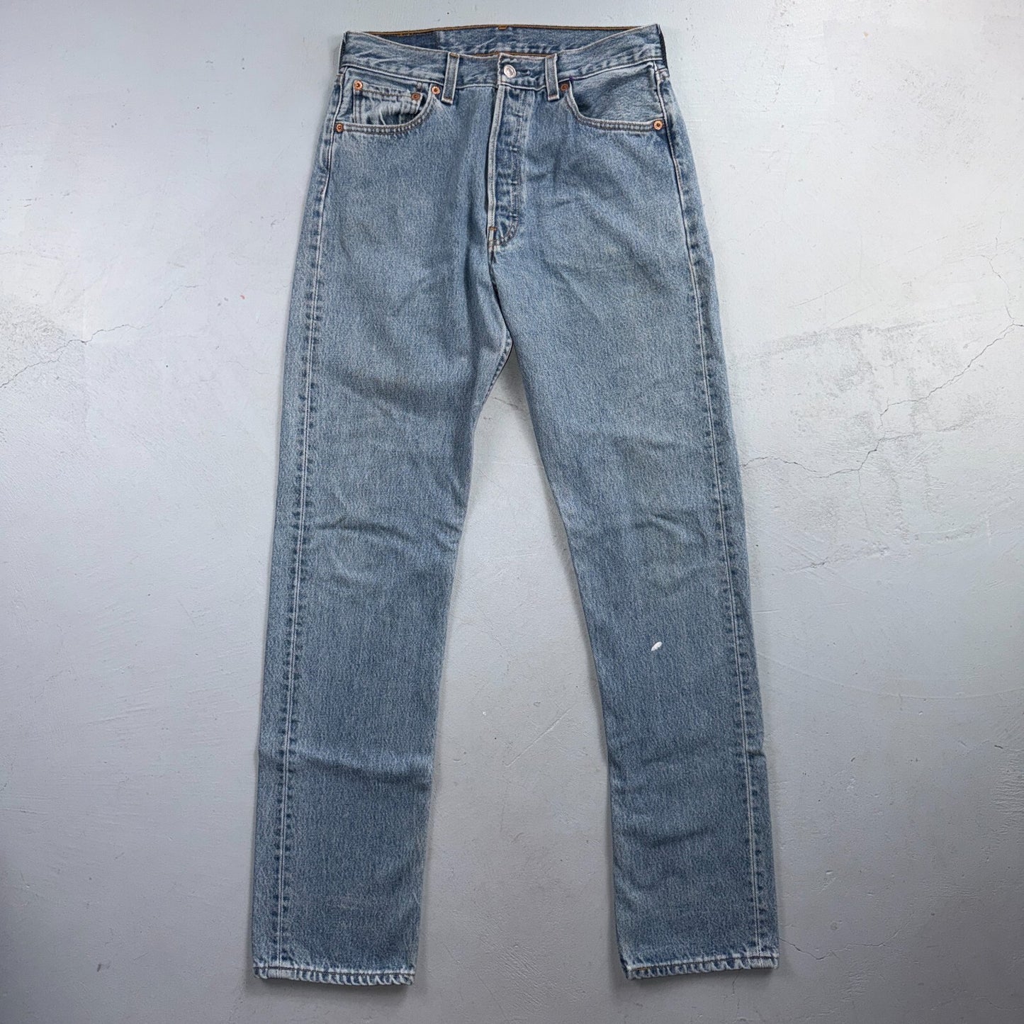 Levis 501 Vintage 90s Y2K XX Straight Leg Jeans Blue Light Wash 30x34 Act 28x32