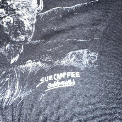 Buffalo Native American Jerzees VTG T Shirt Single Stitch Spirits Sue Chaffee