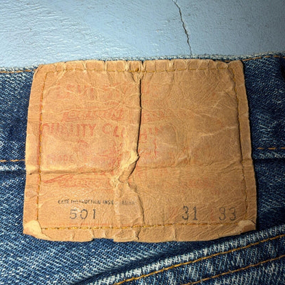 Levis 501 Vintage 70s SS Redline Selvedge USA XX Jeans Light Wash 31x33 Ac 30x29