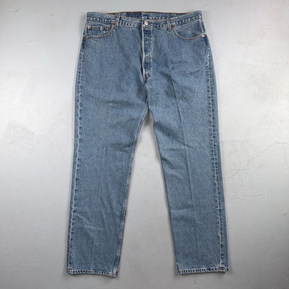 Levis 501 Vintage Y2K 90s XX Straight Leg Jeans Blue Light Wash 42x34 Act 40x34