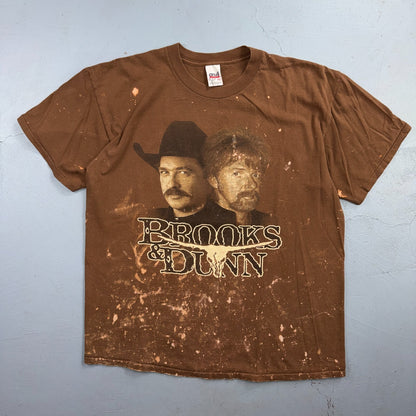 Brooks And Dunn Band 90s VTG T Shirt Brown You Are Who You Ride Country Music
