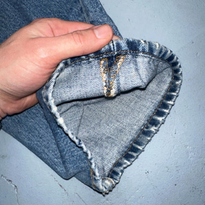 Levis 501 Vintage Y2K XX Straight Leg Jeans 90s Blue Med Wash 34x32 Act 31x31