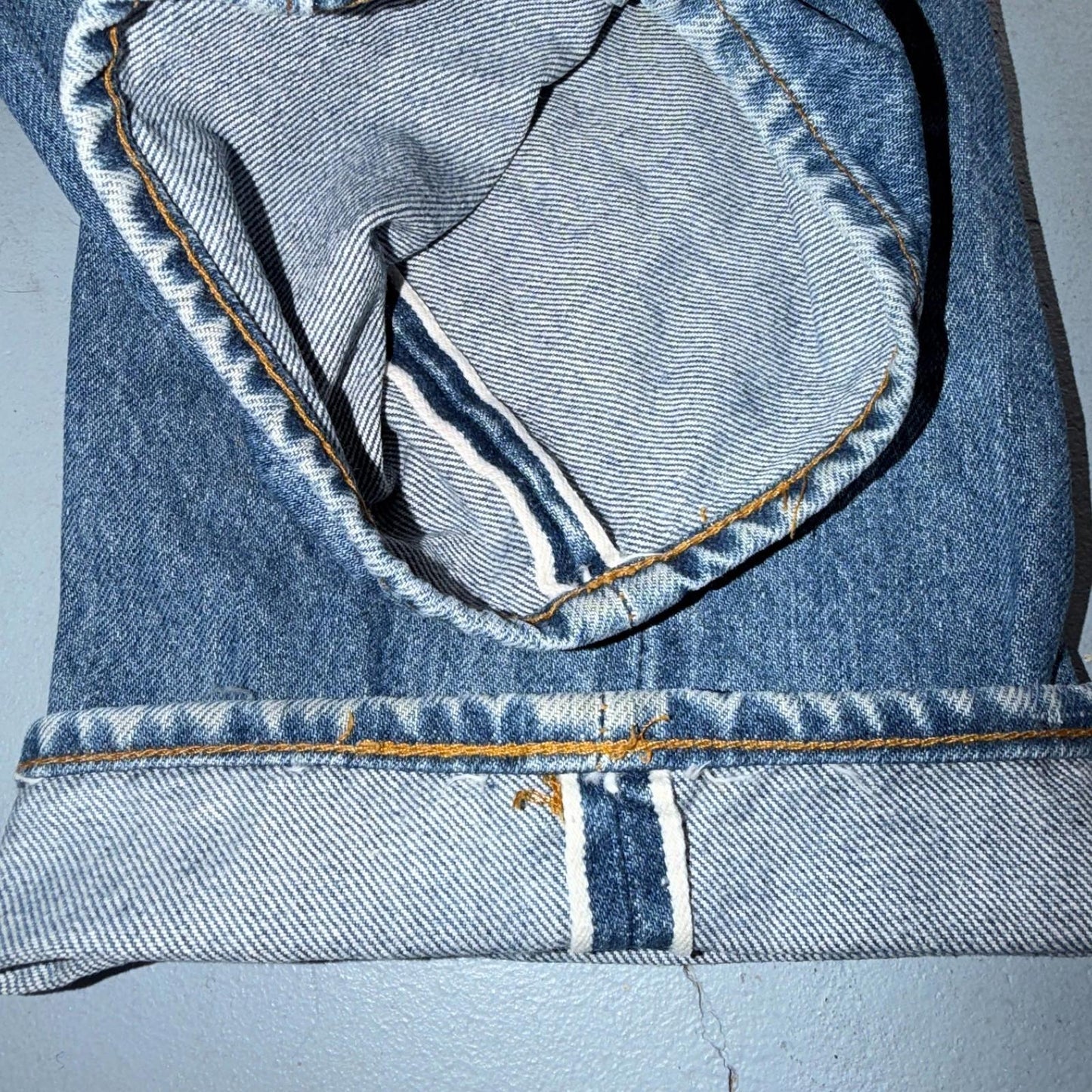 Levis 501 Vintage 80s Redline Selvedge USA XX Jeans Light Wash 30x34 Act 28x29