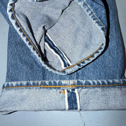 Levis 501 Vintage 80s Redline Selvedge USA XX Jeans Light Wash 30x34 Act 28x29