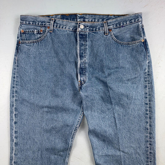 Levis 501 Vintage Y2K 90s XX Straight Leg Jeans Blue Light Wash 42x34 Act 40x34