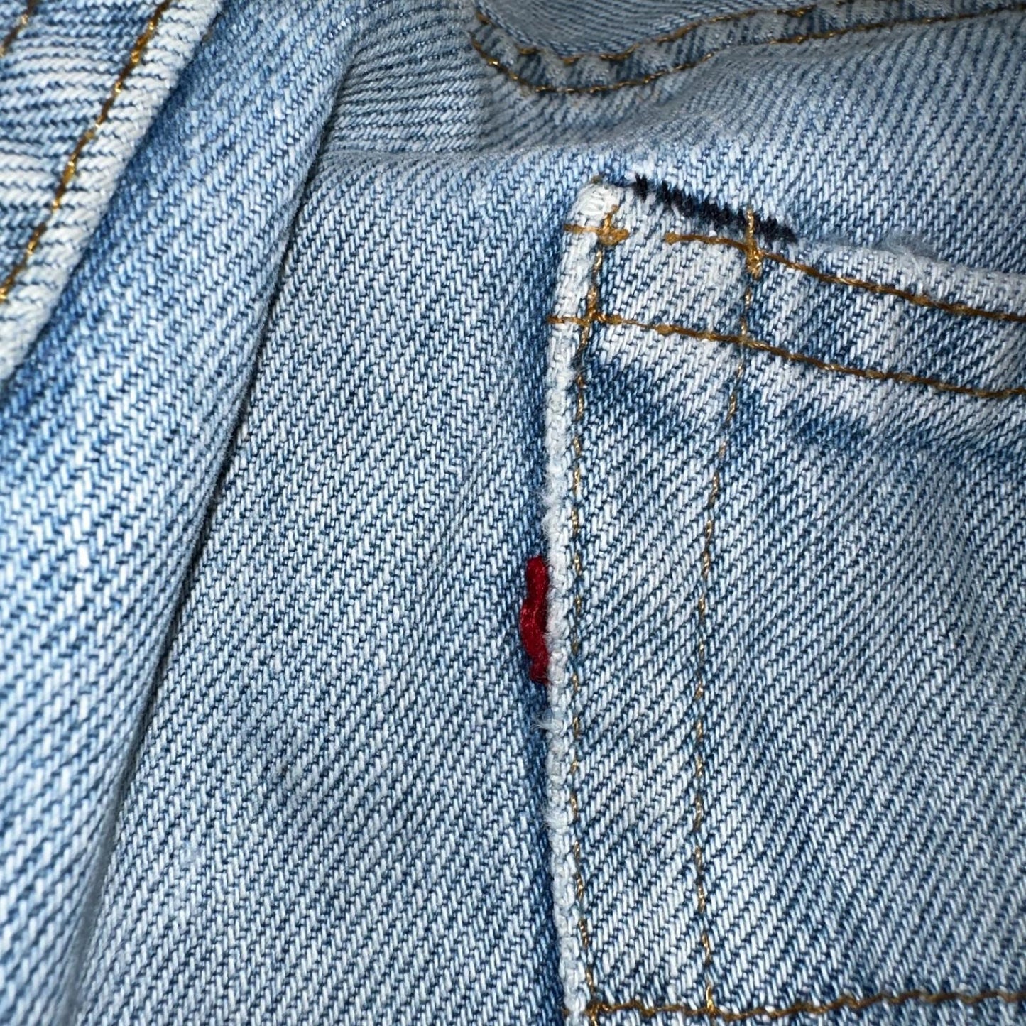 Levis 501 Vintage 80s Redline Selvedge USA XX Jeans Light Wash 1980s Act 30x29