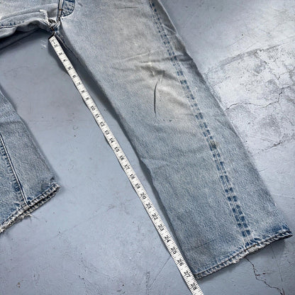 Levis 501 Vintage 80s Redline Selvedge USA XX Jeans Light Wash 38x32 Act 34x27