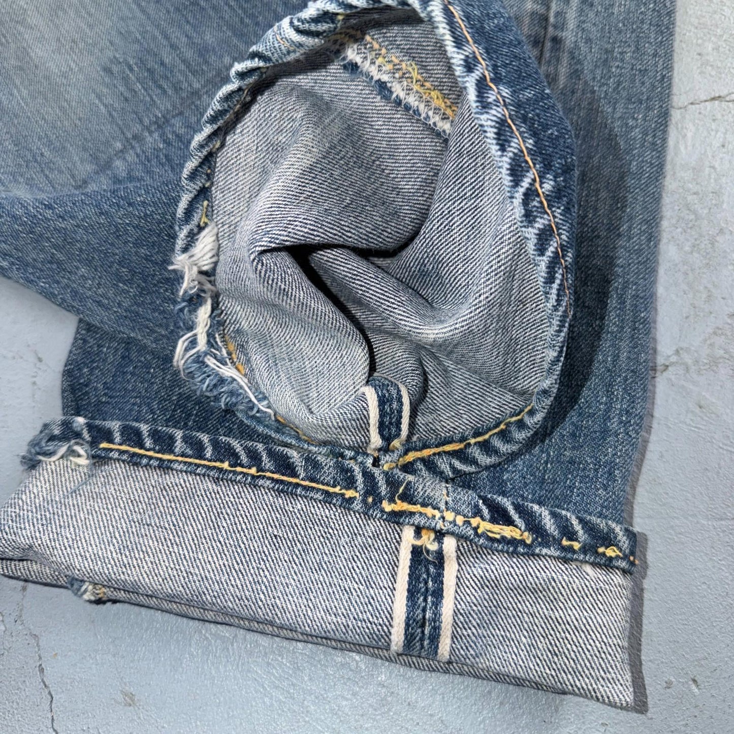 Levis Big E Vintage 50s Redline Hidden Rivets USA 1950s Jeans 503 501 Kids 24x26
