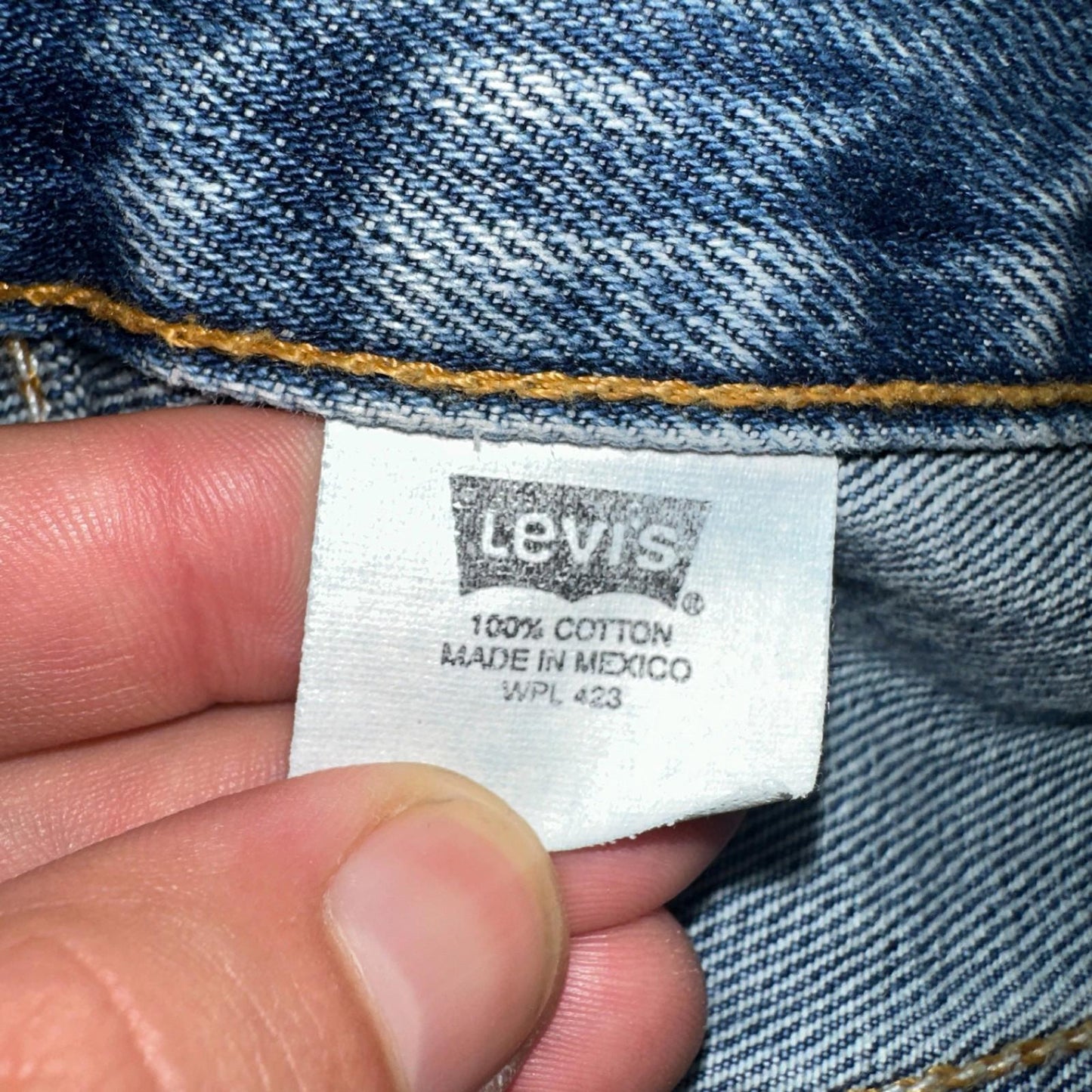 Levis 501 Vintage Y2K 90s XX Straight Leg Jeans Blue Med Wash 38x34 Act 37x33