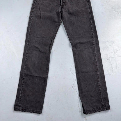 Levis 501 Vintage Y2K 90s XX Straight Leg Jeans Black Med Wash 29x34 Act 28x31