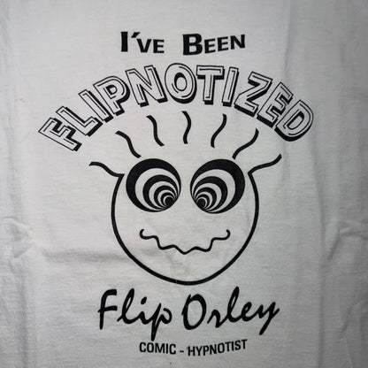 VTG Flip Orley I've Been Flipnotized Comic Hypnotist T Shirt Band USA 90s Music