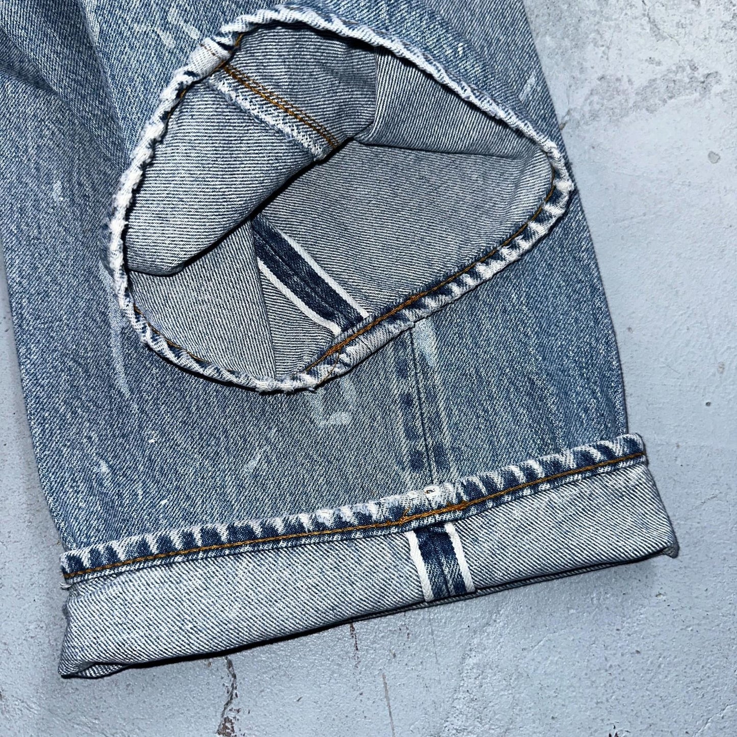 Levis 501 Vintage 80s Redline Selvedge USA XX Jeans Light Wash 40x33 Act 38x30
