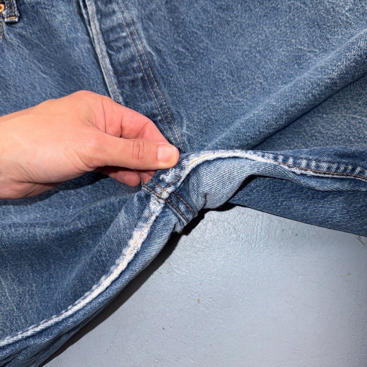 Levis 501 Vintage 80s USA XX Straight Leg Jeans Blue Med Wash 36x31 Act 33x26
