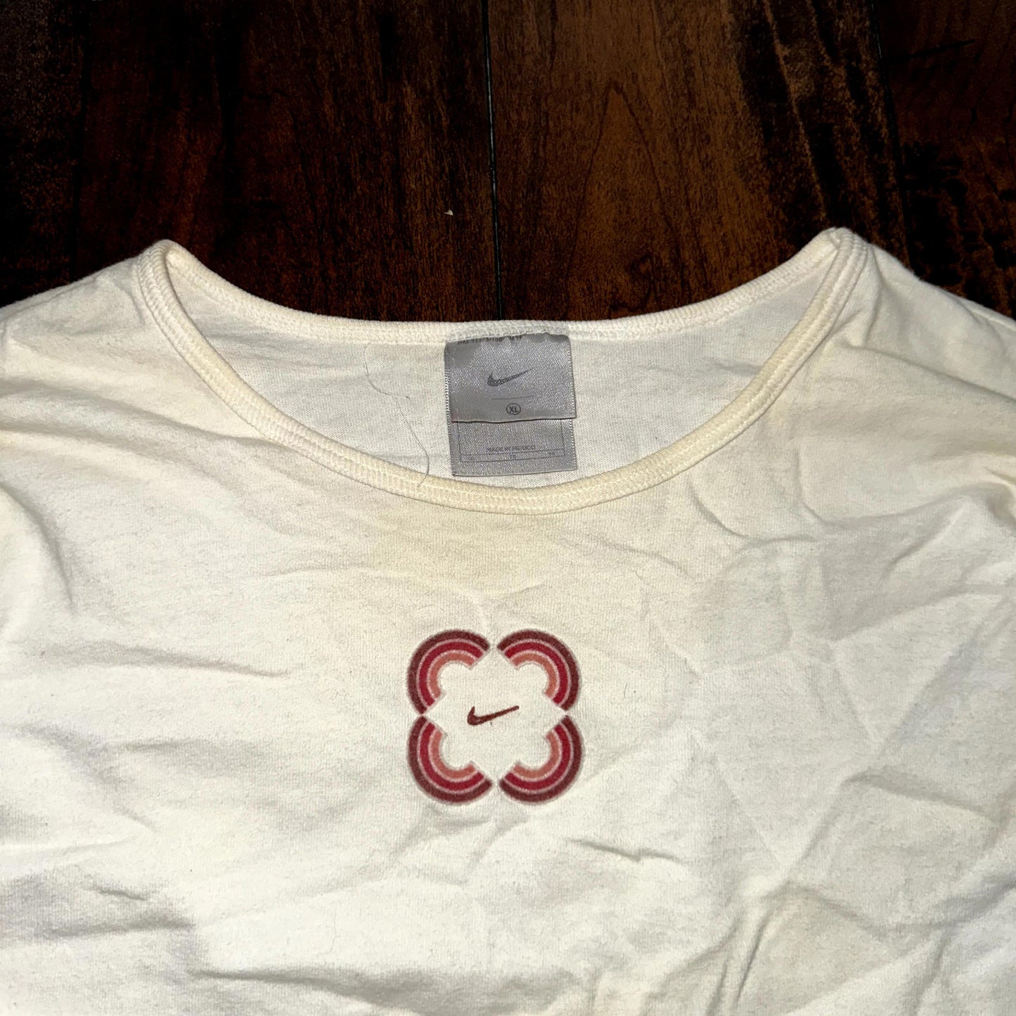 Nike Vintage T Shirt Flowers Y2K Long Sleeve Cute Gym Yoga Sports Tee 90s Thrash