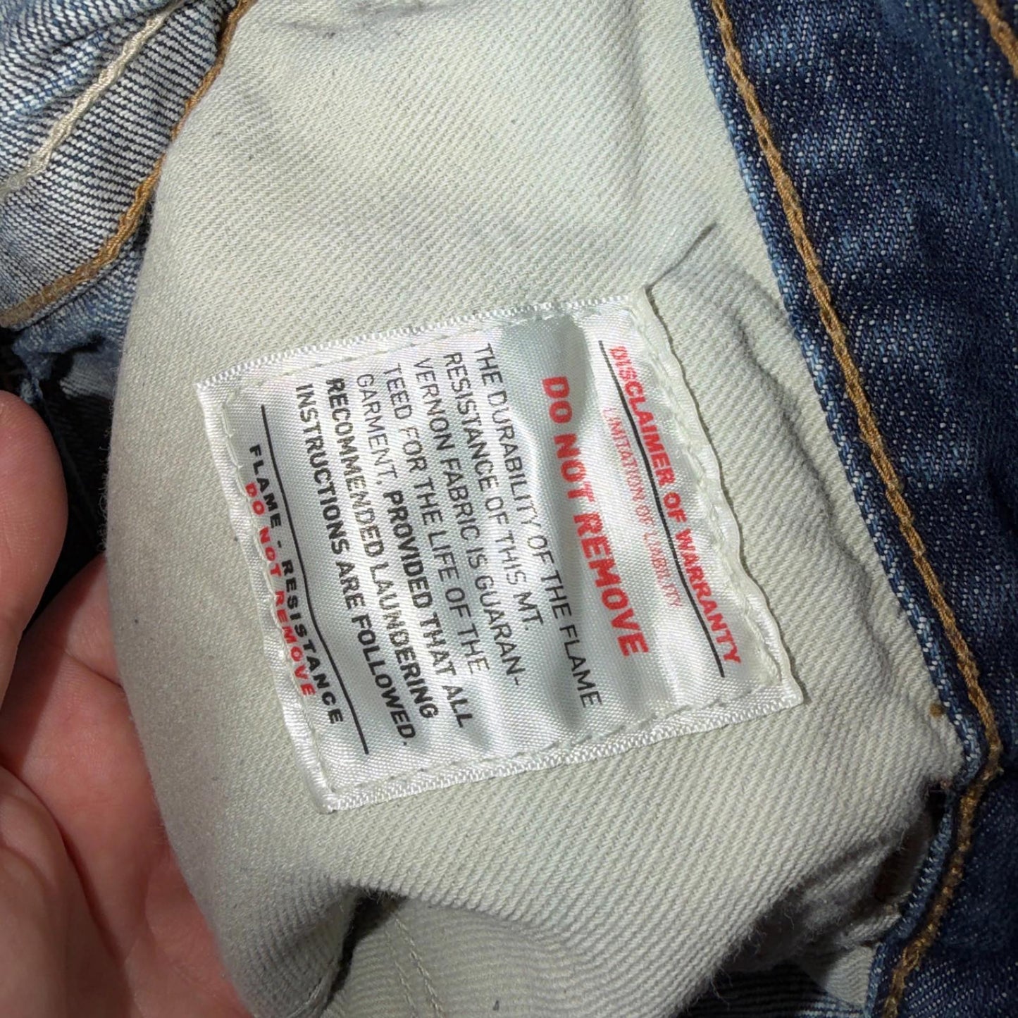 Ariat M4 FR Relaxed Boot Cut Men’s Blue Denim Jeans Size 34x36 CAT2 2112