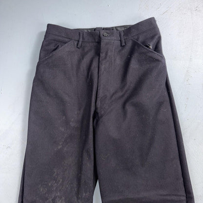 VTG 40s WWII US Naval Clothing Factory Wool Sailor Pants Navy 30L Bell Bottoms